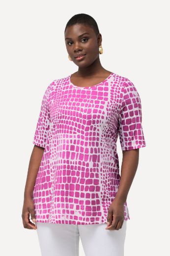 Plus size veliki brojevi Majica kratkih rukava okruglog izreza za punije