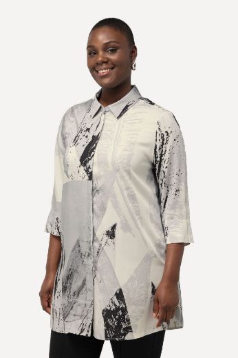 Plus size veliki brojevi Bluza s 3/4 rukavima duži model za punije