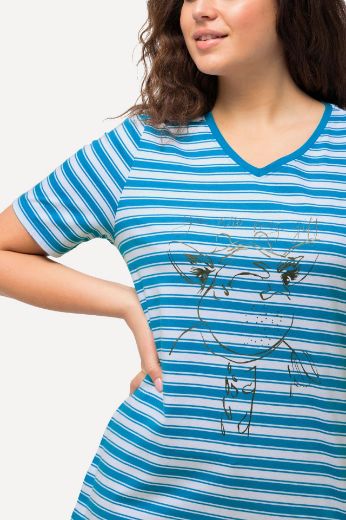 Plus size veliki brojevi Majica kratkih rukava V izreza za punije