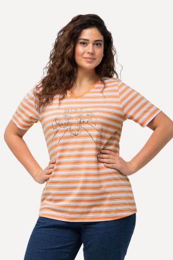 Plus size veliki brojevi Majica kratkih rukava V izreza za punije
