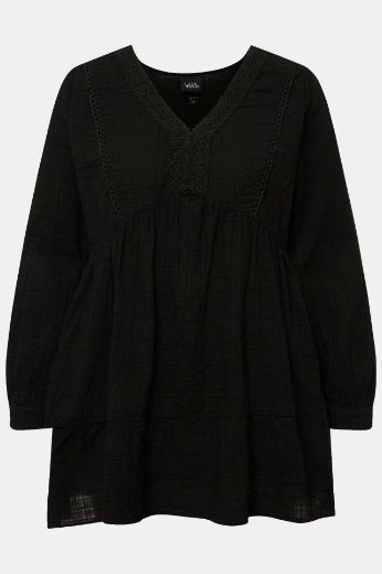 Plus size veliki brojevi Tunika dugih rukava V izreza za punije