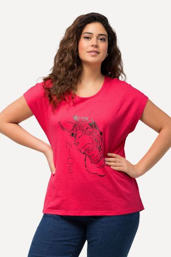 Plus size veliki brojevi Majica kratkih rukava okruglog izreza za punije