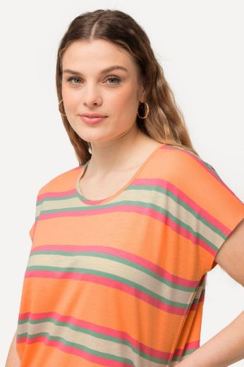 Plus size veliki brojevi Majica kratkih rukava na pruge za punije