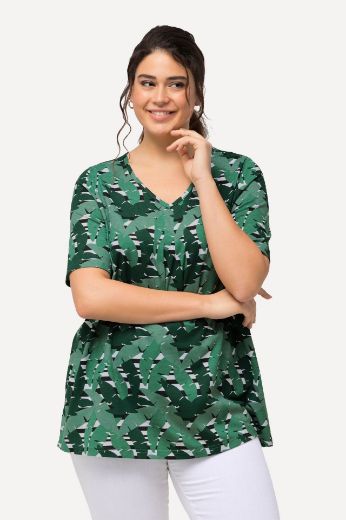 Plus size veliki brojevi Majica kratkih rukava V izreza za punije