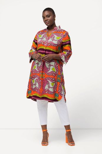 Plus size veliki brojevi Tunika s 3/4 rukavima duži model za punije