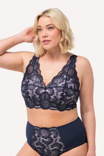 Plus size veliki brojevi Grudnjak bez žica s dodatkom čipke za punije
