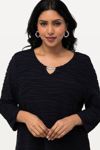 Plus size veliki brojevi Majica s ukrasnim dodatkom na ovratniku za punije