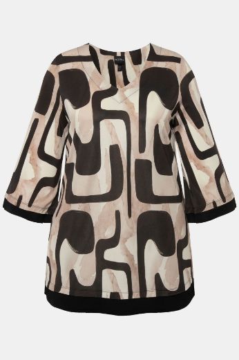 Plus size veliki brojevi Majica s 3/4 rukavima A kroja za punije