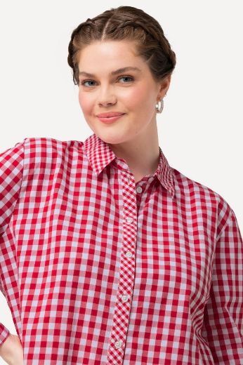 Plus size veliki brojevi Košulja dugih rukava na kopčanje za punije
