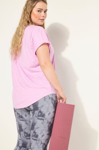Plus size veliki brojevi Majica sportska okruglog izreza za punije