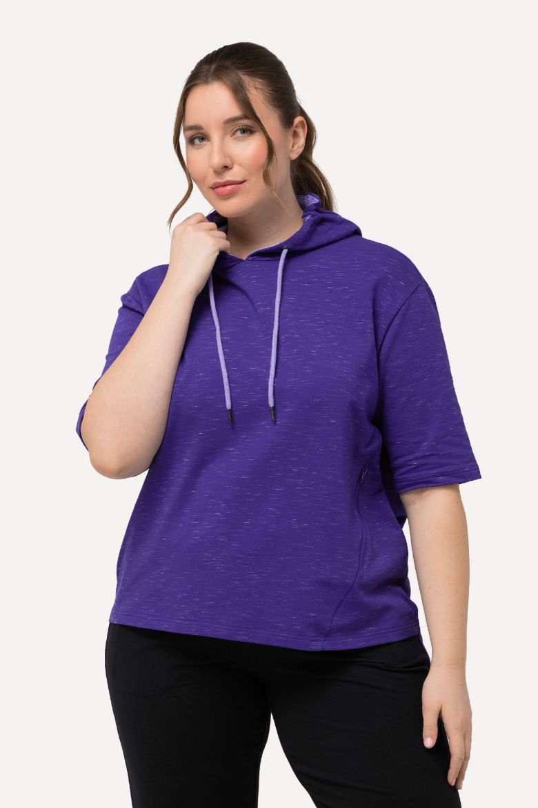 Plus size veliki brojevi Majica s kapuljačom kratki rukavi za punije