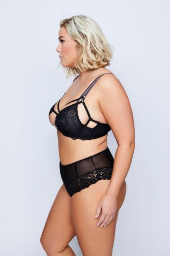 Plus size veliki brojevi Grudnjak s dodatkom čipke i trakica za punije