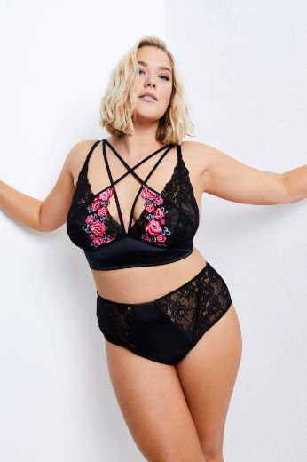Plus size veliki brojevi Grudnjak bez žica s cvjetnim uzorkom za punije