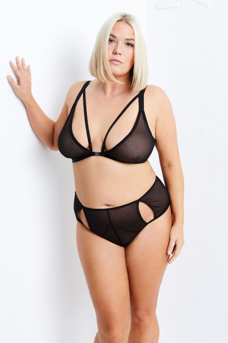 Plus size veliki brojevi Grudnjak bez žica mrežasti za punije