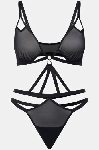 Plus size veliki brojevi Bodi mrežasti bez žica za punije