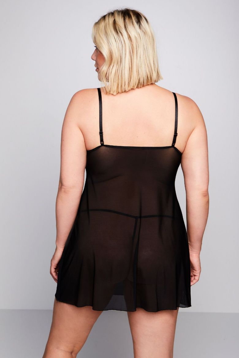 Plus size veliki brojevi Negliže s tangama za punije