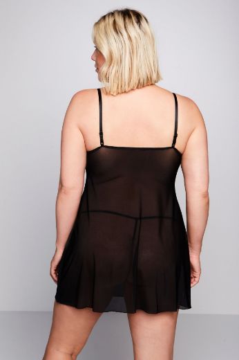 Plus size veliki brojevi Negliže s tangama za punije