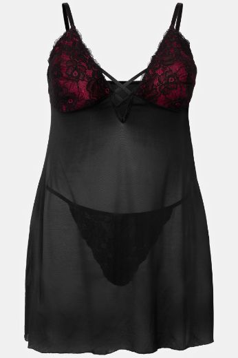 Plus size veliki brojevi Negliže s tangama za punije