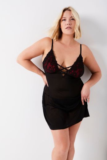 Plus size veliki brojevi Negliže s tangama za punije