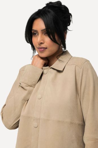 Plus size veliki brojevi Jakna od brušene kože za punije