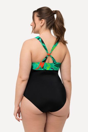 Plus size veliki brojevi Kupaći kostim jednodijelni V izreza za punije