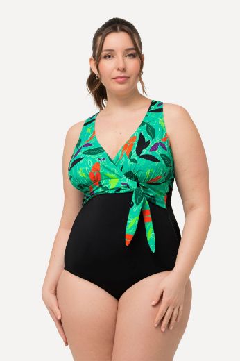 Plus size veliki brojevi Kupaći kostim jednodijelni V izreza za punije
