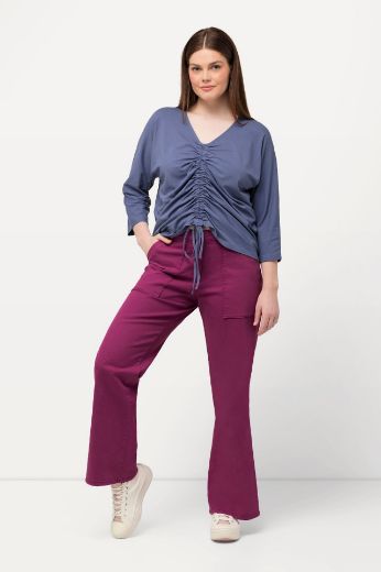 Plus size veliki brojevi Hlače od trapera širokih nogavica za punije