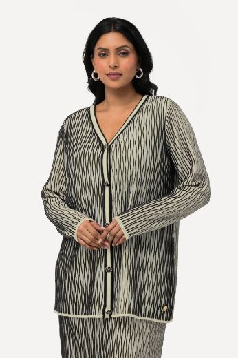 Plus size veliki brojevi Kardigan dugih rukava V izreza za punije