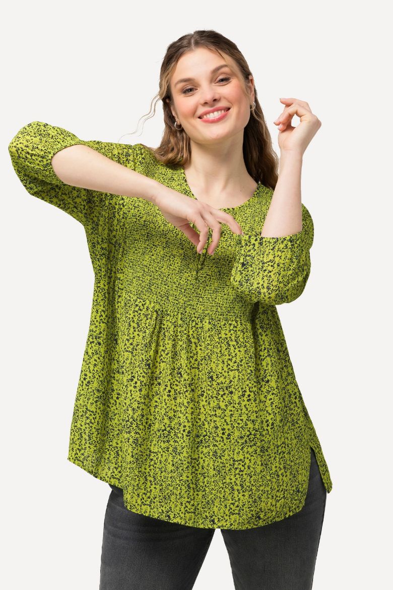 Plus size veliki brojevi Bluza s 3/4 rukavima A kroja za punije