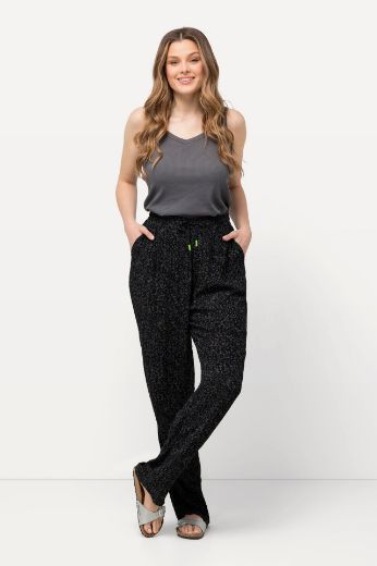 Plus size veliki brojevi Hlače od krepa širokih nogavica za punije