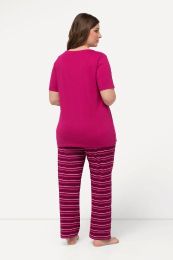 Plus size veliki brojevi Pidžama na pruge za punije
