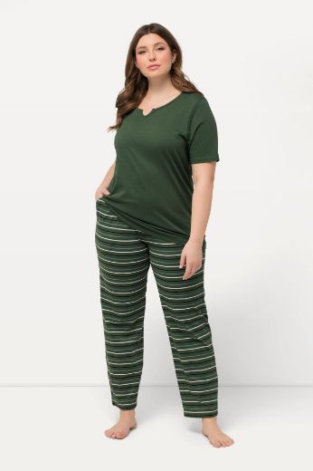 Plus size veliki brojevi Pidžama na pruge za punije