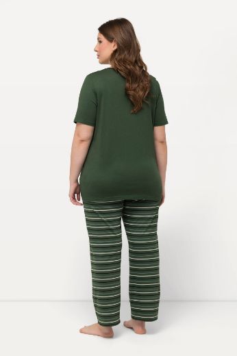 Plus size veliki brojevi Pidžama na pruge za punije