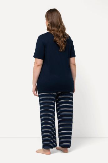 Plus size veliki brojevi Pidžama na pruge za punije