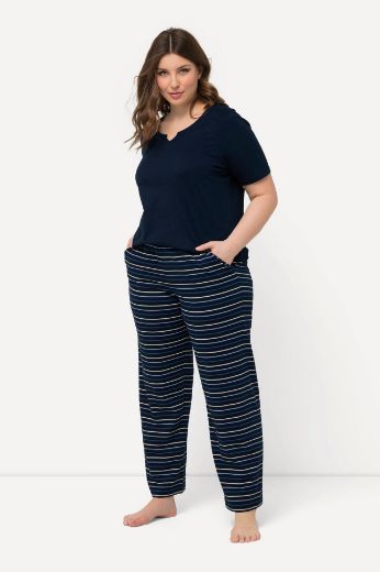 Plus size veliki brojevi Pidžama na pruge za punije