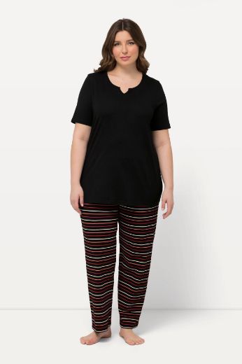 Plus size veliki brojevi Pidžama na pruge za punije