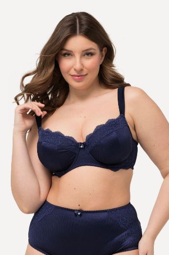 Plus size veliki brojevi Grudnjak sa žicom od satena i čipke za punije