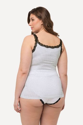 Plus size veliki brojevi Potkošulja s dodatkom ukrasne čipke 2 komada za punije