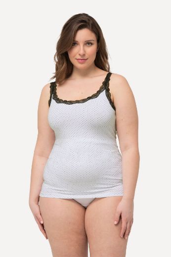 Plus size veliki brojevi Potkošulja s dodatkom ukrasne čipke 2 komada za punije