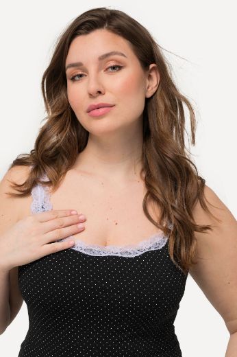 Plus size veliki brojevi Potkošulja s dodatkom ukrasne čipke 2 komada za punije