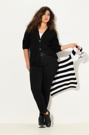 Plus size veliki brojevi Hlače SAMMY od trapera uskih nogavica za punije