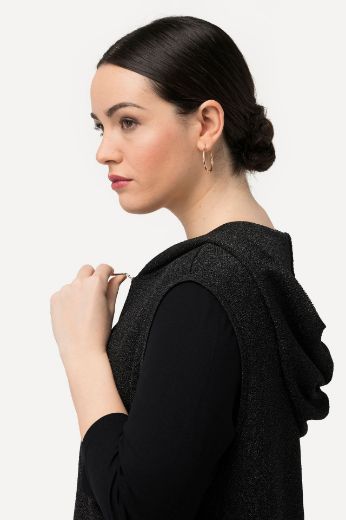 Plus size veliki brojevi Prsluk s kapuljačom za punije