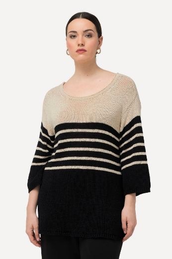 Plus size veliki brojevi Pulover pleteni 3/4 rukava za punije
