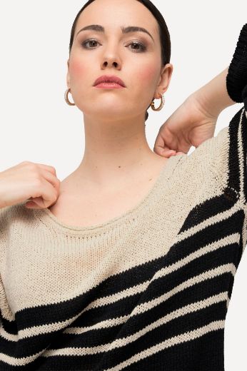 Plus size veliki brojevi Pulover pleteni 3/4 rukava za punije