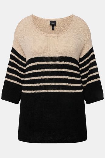 Plus size veliki brojevi Pulover pleteni 3/4 rukava za punije