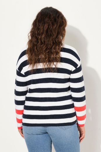 Plus size veliki brojevi Pulover pleteni dugih rukava za punije