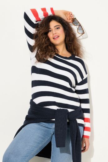 Plus size veliki brojevi Pulover pleteni dugih rukava za punije
