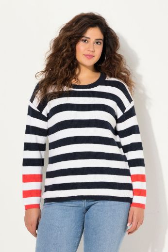 Plus size veliki brojevi Pulover pleteni dugih rukava za punije