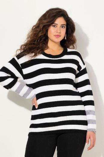 Plus size veliki brojevi Pulover pleteni dugih rukava za punije