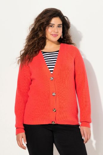 Plus size veliki brojevi Kardigan dugih rukava s gumbićima za punije